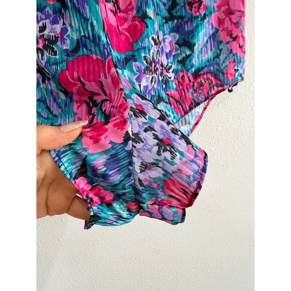 80s Floral Sleep Set size large - Picture 11 of 13